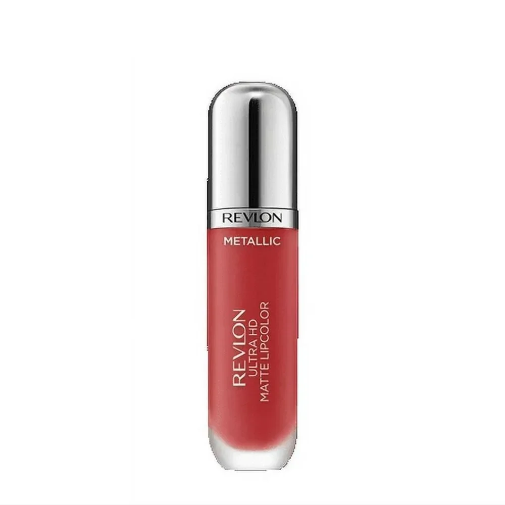 New Revlon Ultra HD Metallic Matte Liquid Lipcolor, Liquid Lipstick, 100% Flare